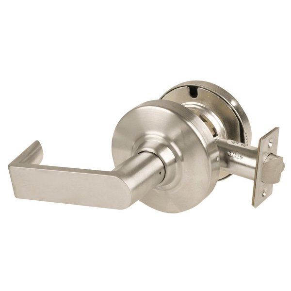 Schlage Grade 1 Exit Lock, Rhodes Lever, Non-Keyed, Satin Nickel Finish, Non-Handed ND25D RHO 619